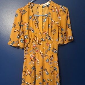 Mustard sun dress